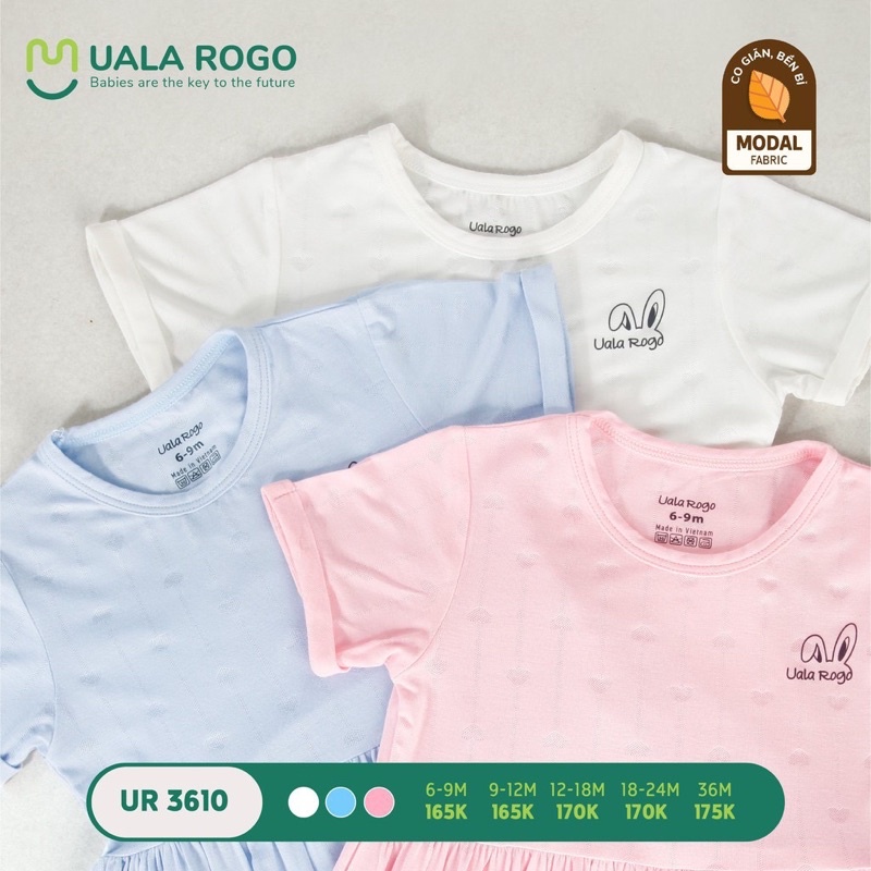 Váy Ualarogo chất Modal mềm mát cho bé gái