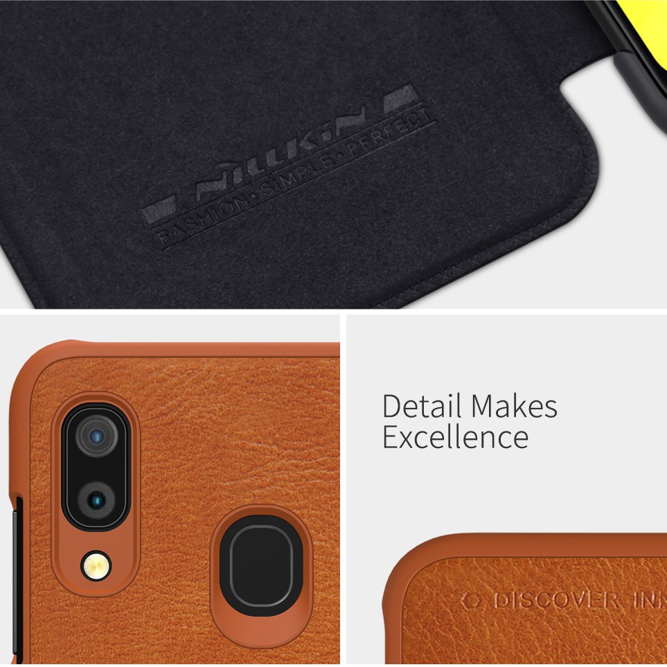 BAO DA SAMSUNG GALAXY A30 - A20 NILLKIN QIN CHÍNH HÃNG [NEW SALEOFF] | BigBuy360 - bigbuy360.vn