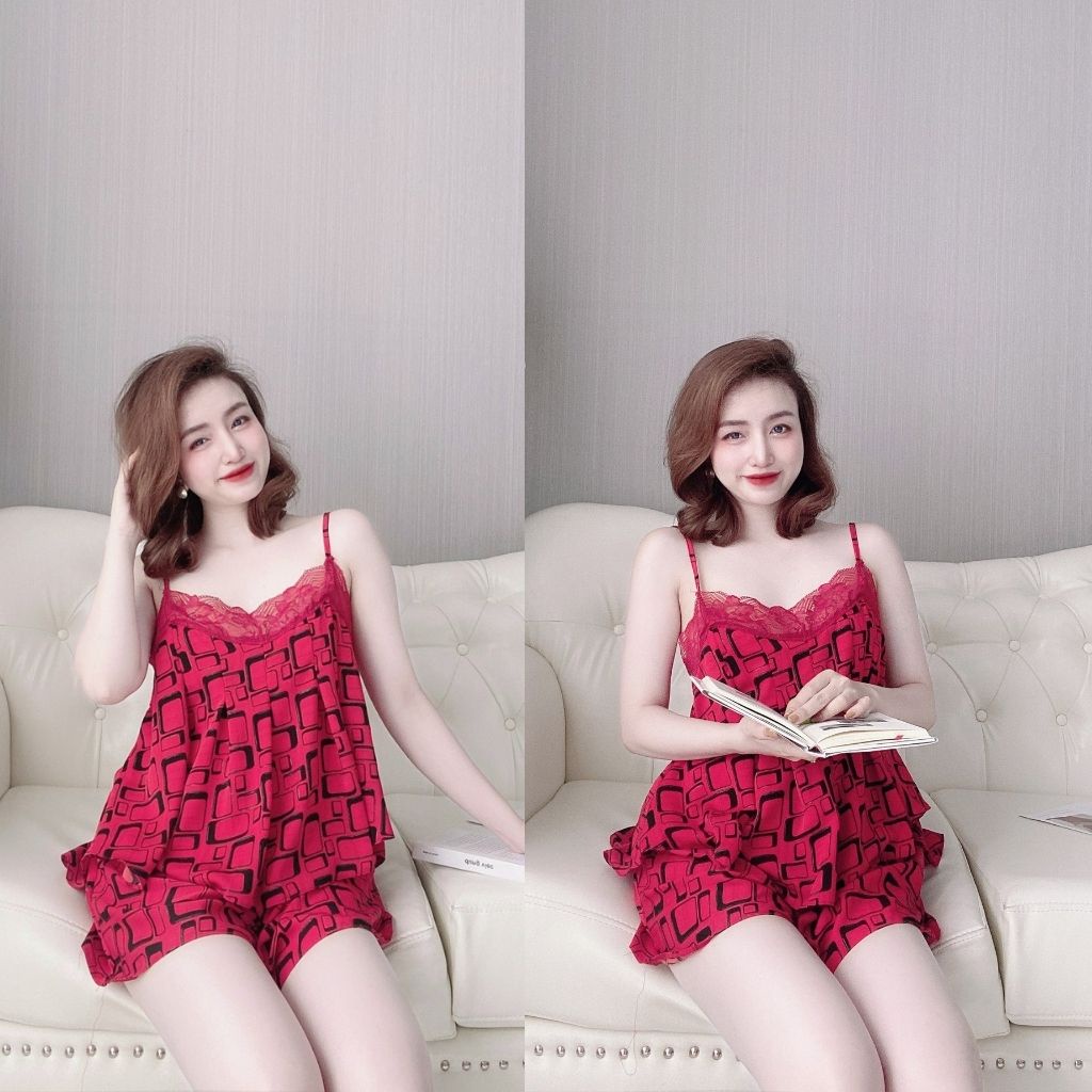 Đồ Ngủ Nữ BIGSIZE Đồ Ngủ Sexy lụa Satin cao cấp mềm mại xinh xắn &lt; 70KG