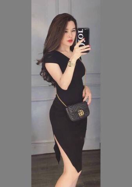 ĐẦM BODY CỔ TIM THUN BORIP DÀY DẶN | BigBuy360 - bigbuy360.vn