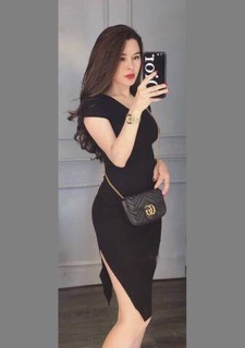 ĐẦM BODY CỔ TIM THUN BORIP DÀY DẶN