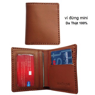 (RẺ VÔ ĐỊCH) Ví bóp mini ví đứng DA BÒ XỊN bán Giá Gốc