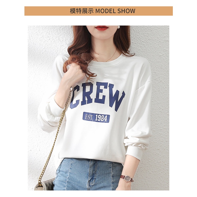 A021 Áo thun dài tay hè thu đông drew nam nữ dáng rộng, áo phông Unisex đen trắng form to tay bo cổ tròn trẻ trung