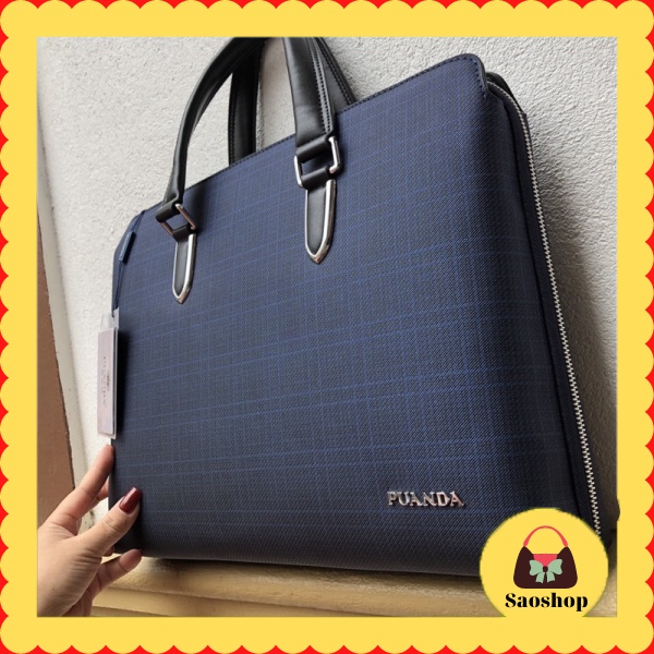 Cặp Da Nam Công Sở PUANDA Đựng Laptop 15 16Inch Kiểu Cặp Sang Trong Cao Cấp Có nhiều ngăn- SAOSHOP