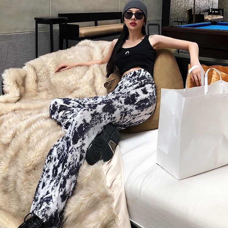 Quần Dài Ống Rộng Họa Tiết Đẹp Mắt Thời Trang Cho Nữ | BigBuy360 - bigbuy360.vn