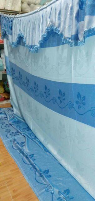 rèm cửa sổ ri đô ngăn phòng vải gấm