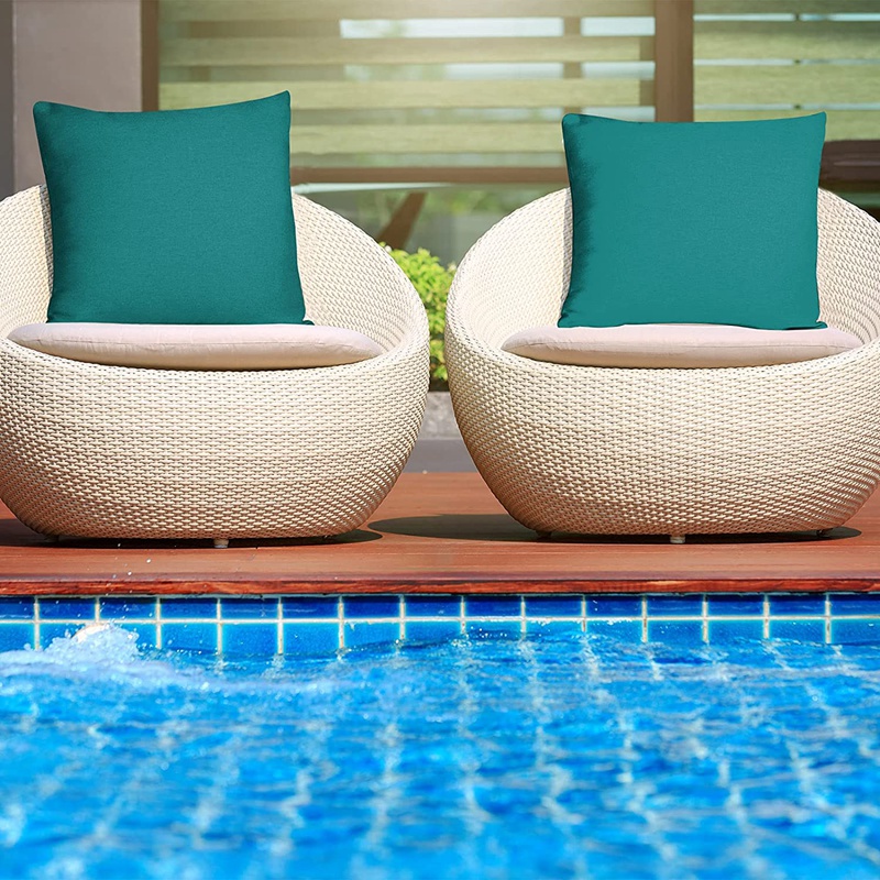 Bộ 4 Vỏ Gối Vuông 18X18 Inches Chống Nước Trang Trí Sân Vườn Ngoài Trời