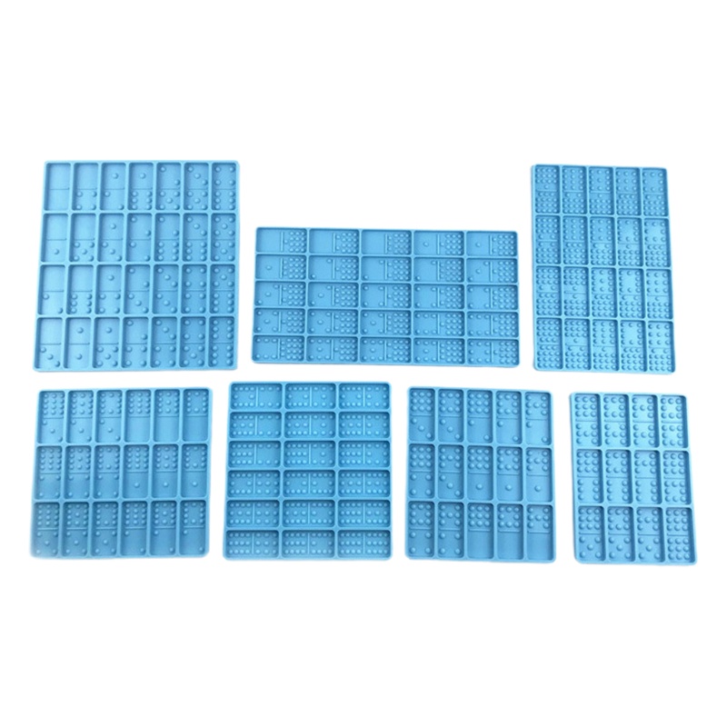 Bộ 7 Khuôn Silicone Làm Trang Sức Domino