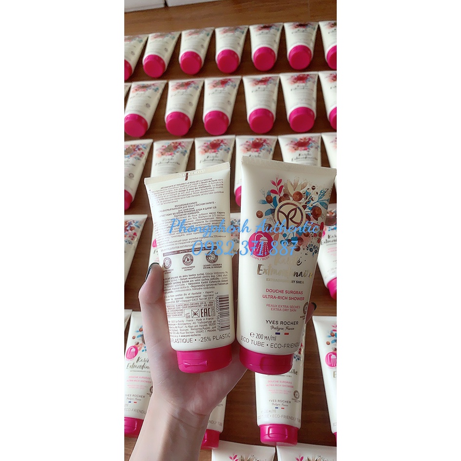 Kem Tắm Dành Cho Da Cực Kì Khô Yves Rocher Extraordinary Shea Ultra - Rich Shower 200ml - BẢN GIỚI HẠN
