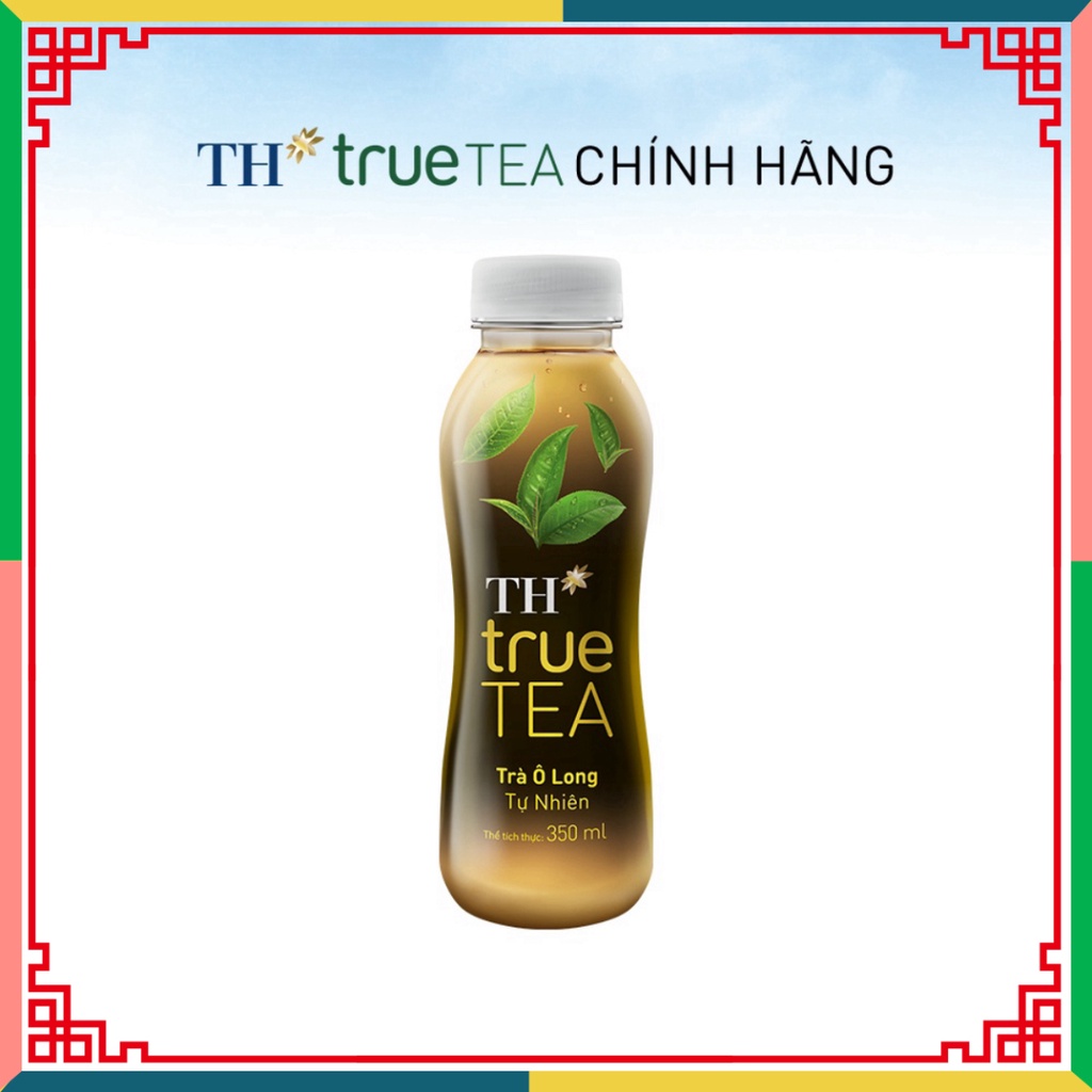Thùng 24 chai trà ô long đương nhiên TH True Tea 350ml