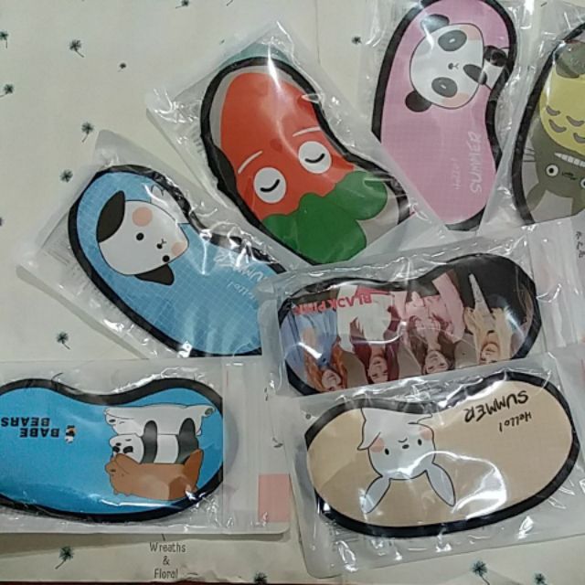 Bịt mắt nước đen, ba anh em gấu, gấu trúc, totoro, blackpin...