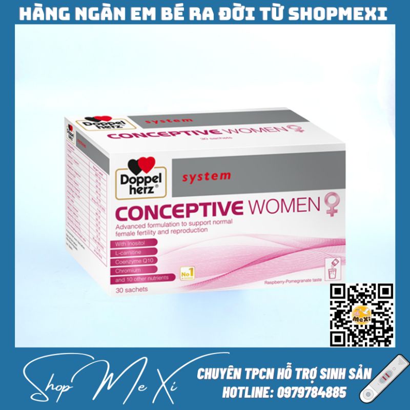 Conceptive Women - Bổ Trứng, Tăng Thụ Thai, Hỗ trợ vô sinh hiếm muộn ở nữ