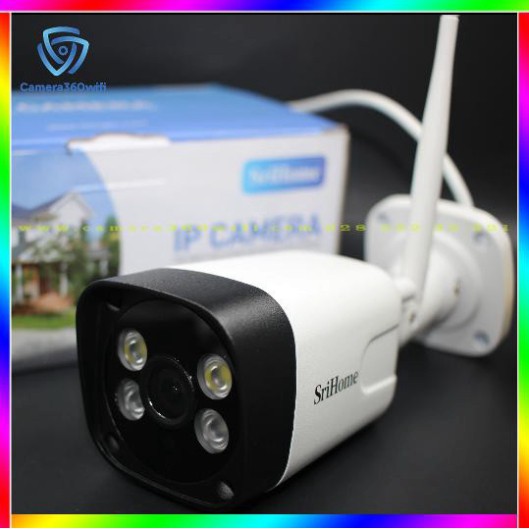 free ship Camera IP Wifi Srihome SH035 giám sát ngoài trời (Kèm Thẻ 32g)