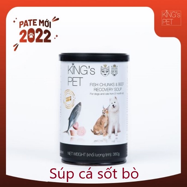 [CHÍNH HÃNG] PATE KING'S PET CHO CHÓ MÈO - LON 380G