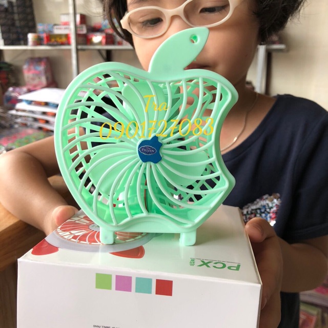 Quạt pin hình công chúa Elsa đáng yêu cực mát( cầm tay và để bàn)