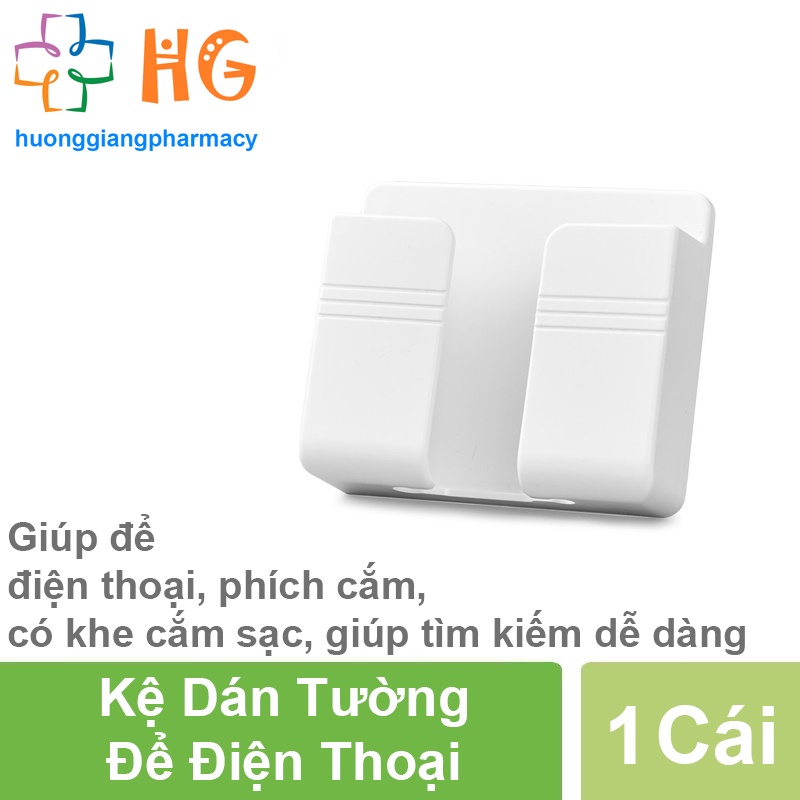 Kệ Dán Tường Để Remote Đồ Dùng Giá Đỡ Sạc Điện Thoại