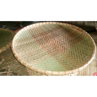 Mâm mây tre đan - Mâm cao - Sản phẩm văn hóa dân tộc Thái.