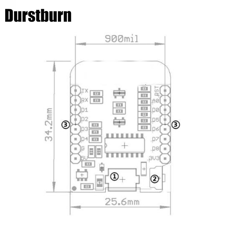 Bảng Mạch Wifi Wemos D1 Mini Nodemcu 4m Bytes Lua Esp8266 Esp-12 Esp-12F