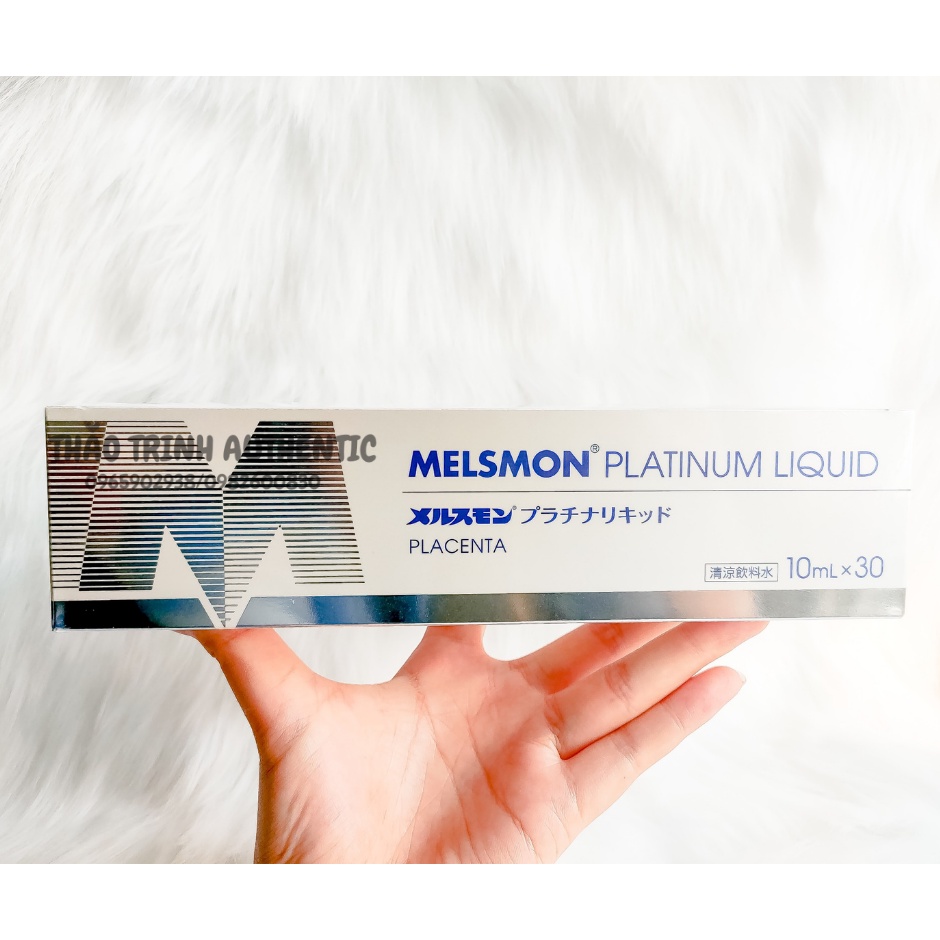 Nhau Thai ngựa Melsmon Platinum Liquid placenta hộp 30 ống