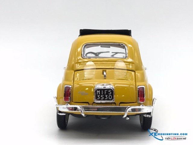 Xe Mô Hình New Fiat 500 L Bburago 1:24 (Vàng)