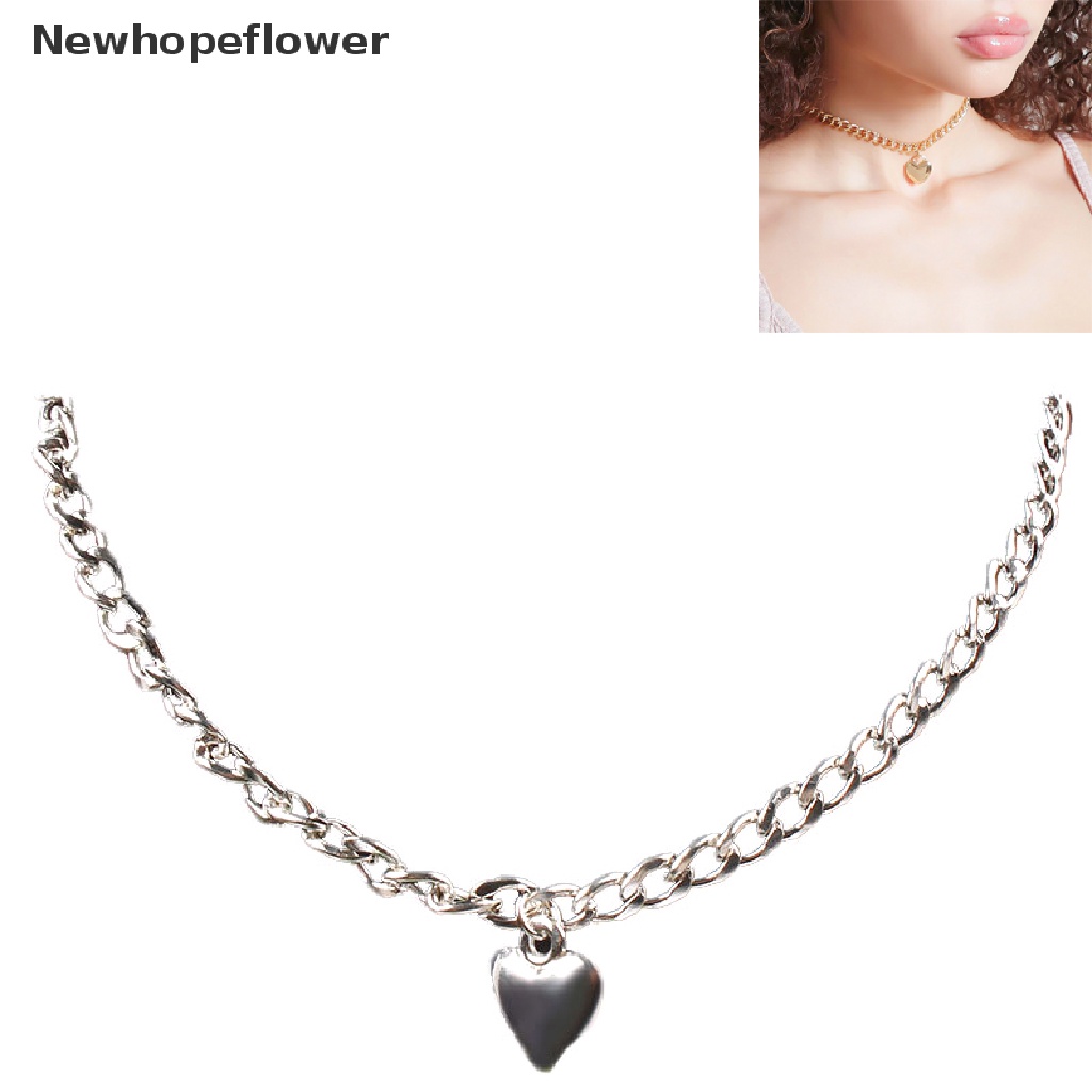 Vòng Cổ choker Mặt Ổ Khóa Trái Tim Dễ Thương Phong Cách Punk