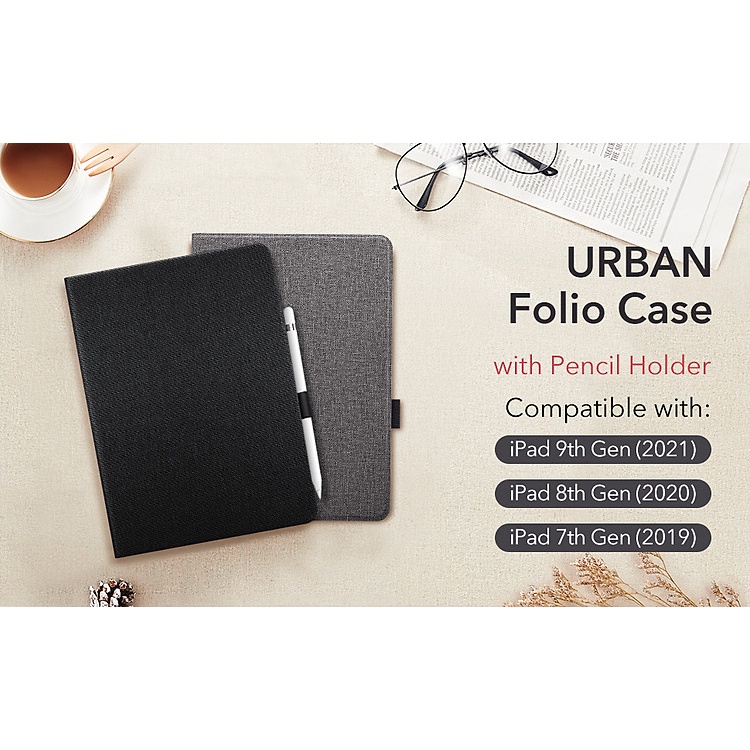 Bao da dành cho iPad Gen 9 10.2 inch 2021 ESR Urban Premium Folio Case - Hàng Nhập Khẩu.