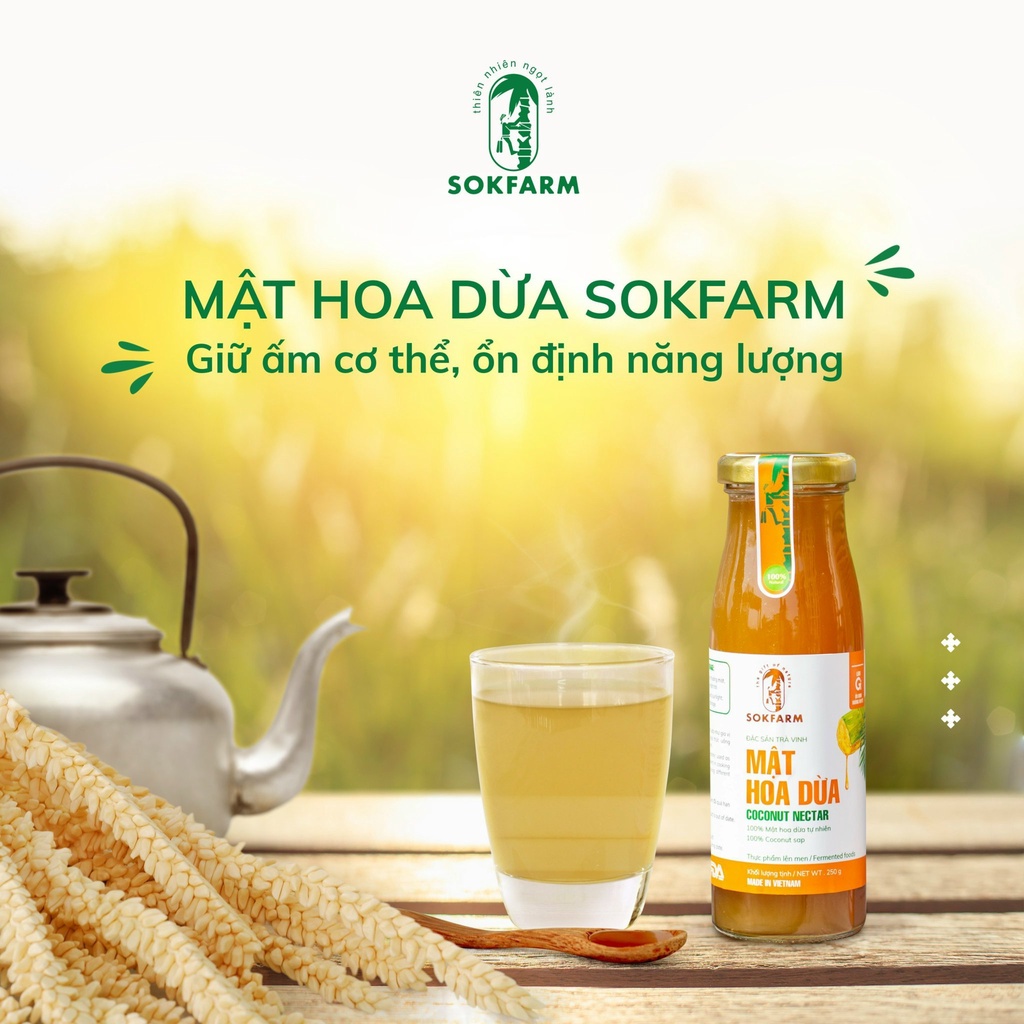 Mật hoa dừa 250g thuần chay, thuần thực vật