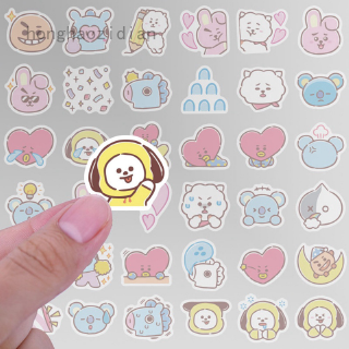 Set 40 sticker in hình biểu tượng cảm xúc đáng yêu trang trí laptop/vali