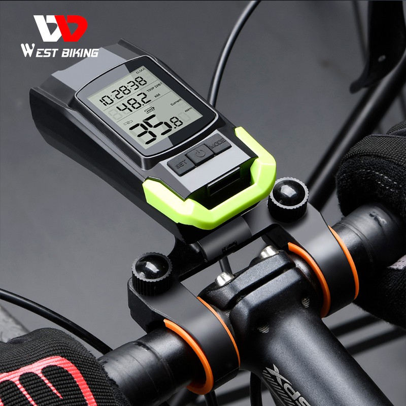 Đèn pin xe đạp WEST BIKING 3 trong 1 USB có thể sạc lại kết nối không dây chống thấm nước 