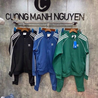 Bộ adidass kéo khoá