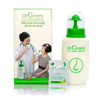 Bình rửa mũi Dr Green và 10 gói muối