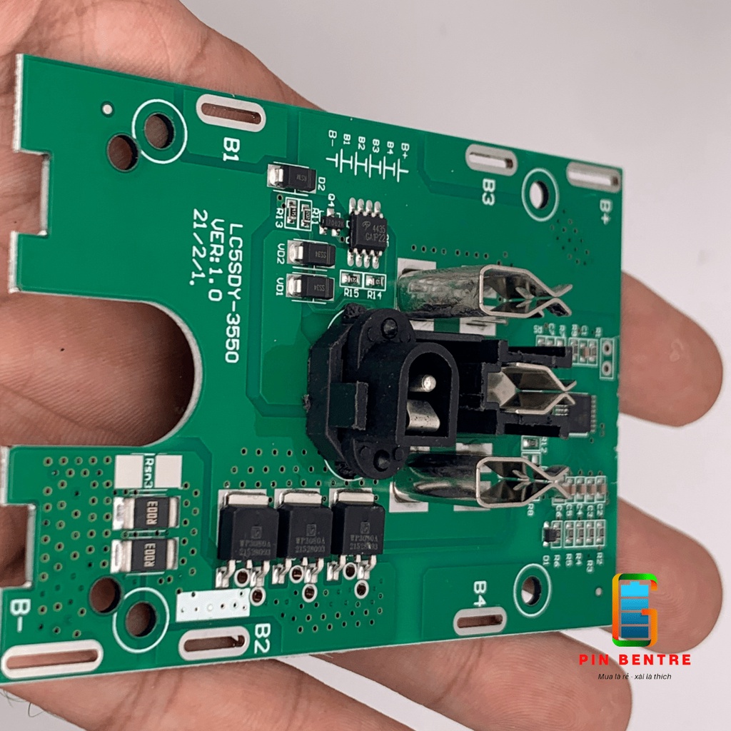 Mạch pin 5S 21V dành cho máy TQ chân sạc Adapter dọc và đứng