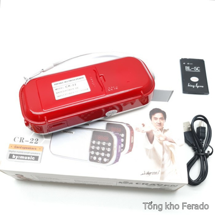 Loa usb, thẻ nhớ nghe nhạc FM CR-22