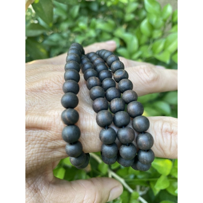 Vòng Đeo Tay Hạt Gỗ Mun Vòng Tay 108 Hạt Phật Tây Tạng