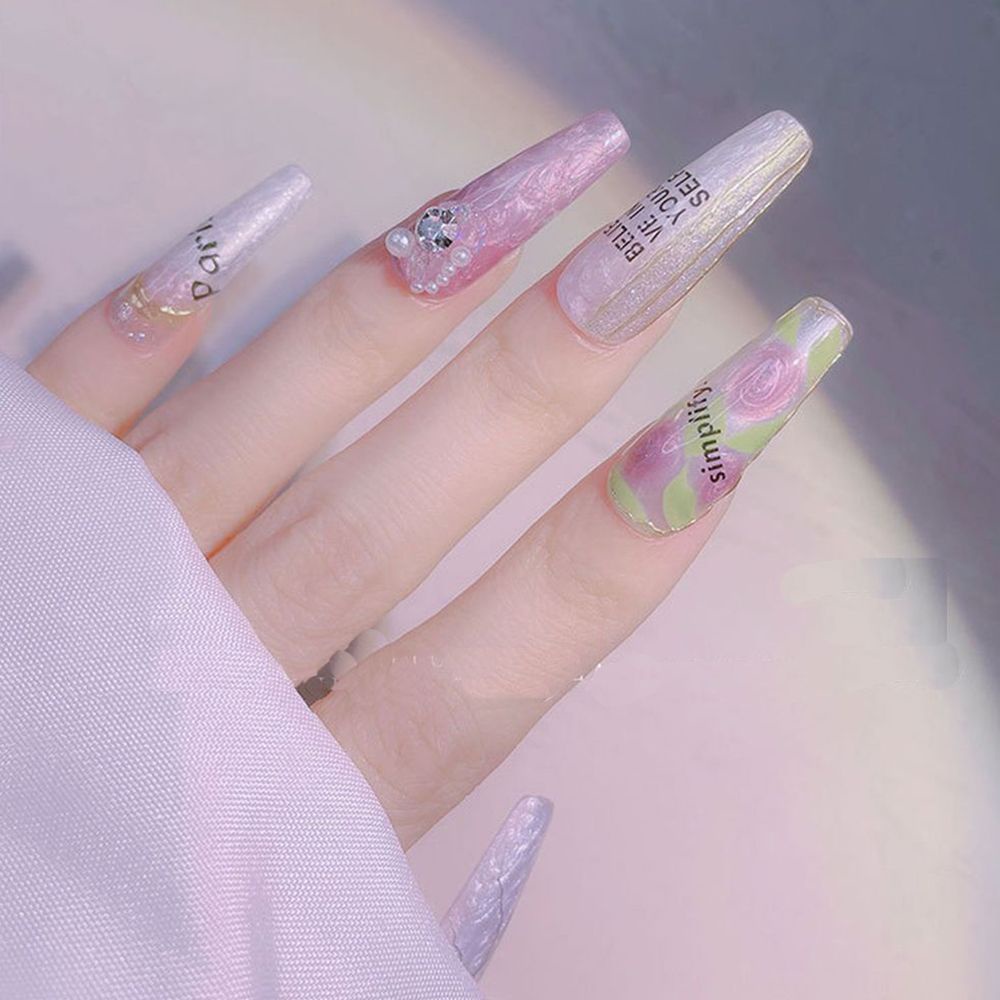 [Hàng mới về] Lọ gel sơn móng tay thiết kế màu sắc aurora đẹp mắt DIY