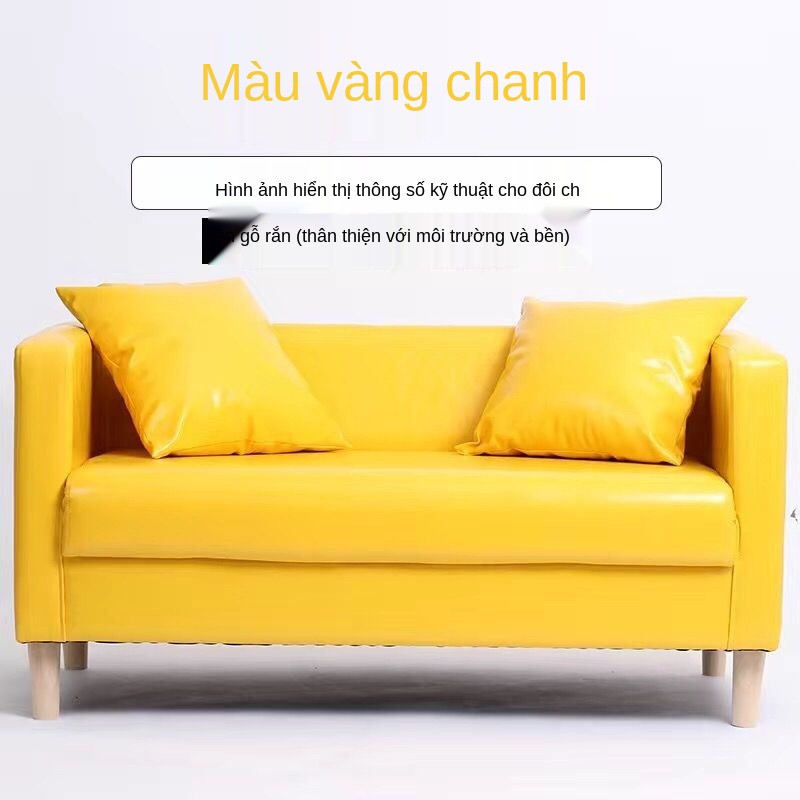 Sofa mới phòng khách căn hộ chung cư nhỏ cho thuê đơn giản hiện đại ngủ da đôi