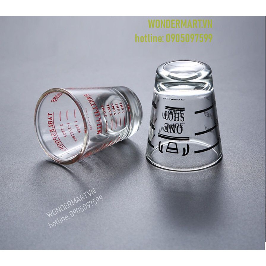 Ly đong chia vạch 45ml cho Bartender và Barista