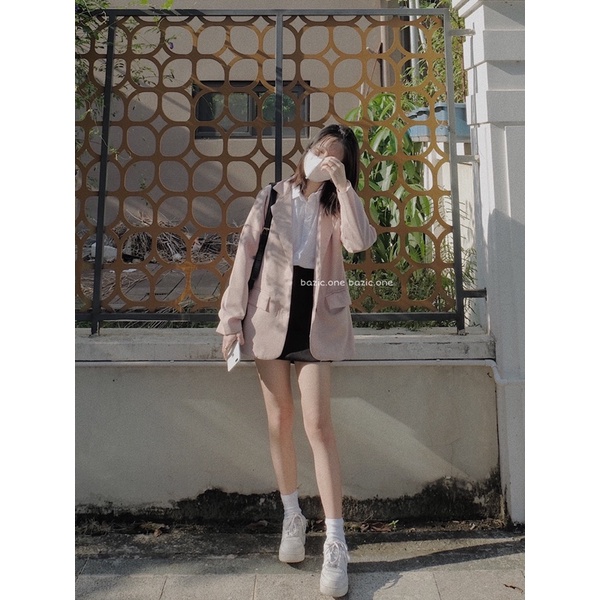 Áo Blazer 2 lớp túi nắp chất dày Bazic one