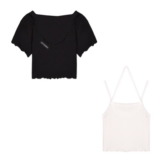 Set 2 áo dây + croptop