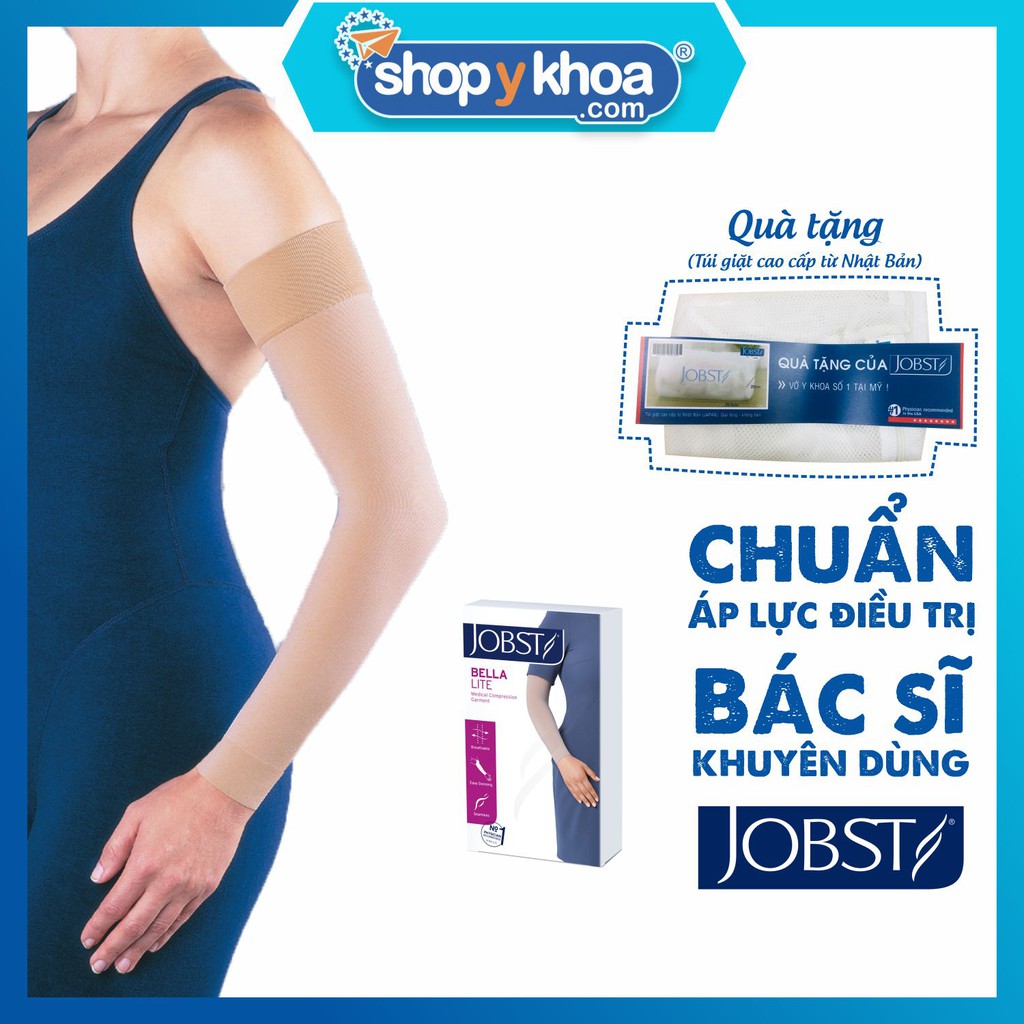 Vớ cánh tay phù bạch huyết JOBST BELLA LITE, chuẩn áp lực 20 -30 mmHg, màu da