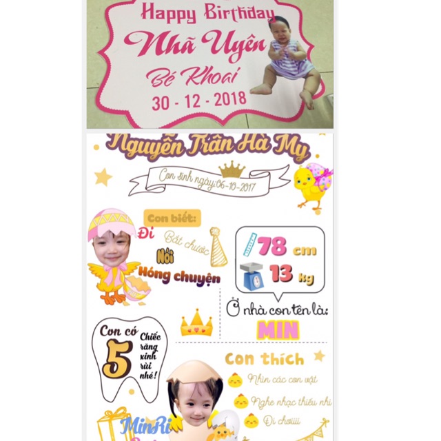 Combo trang trí theo yêu cầu
