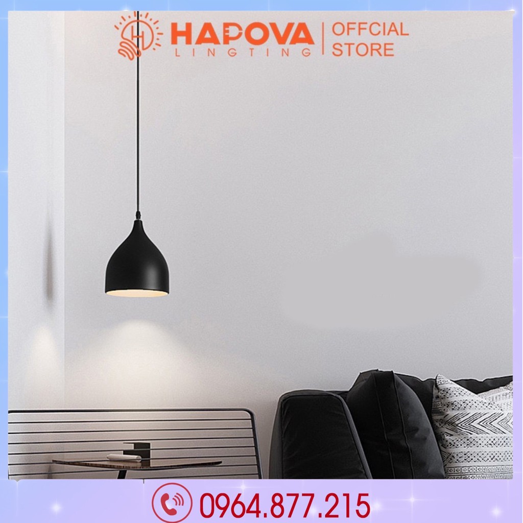 Đèn trần thả giọt nước bé HAPOVA HÍTYS 8010 cỡ 170mm
