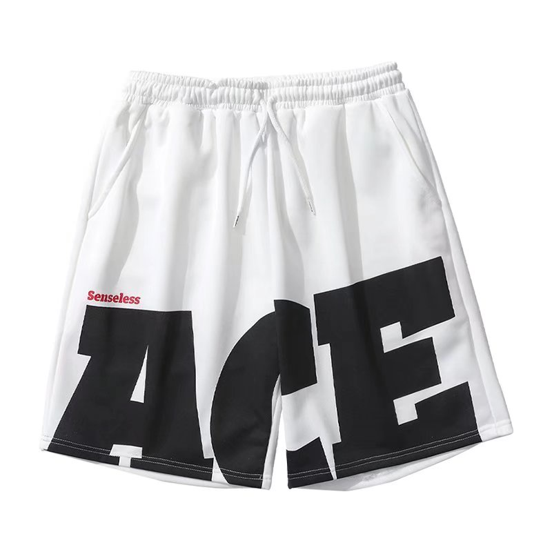 Quần Short Thể Thao Ống Rộng In Chữ Thời Trang Nhật Bản Cho Nam Cỡ M-3XL