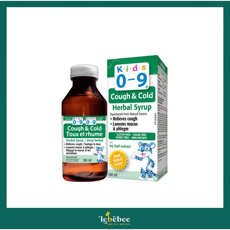 Thảo dược ho, long đờm cho bé từ 0 đến 9 tuổi - Herbal Syrup (Xanh đậm)