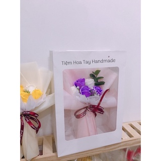 Bó hoa sáp 5 bông kèm túi+thiệp