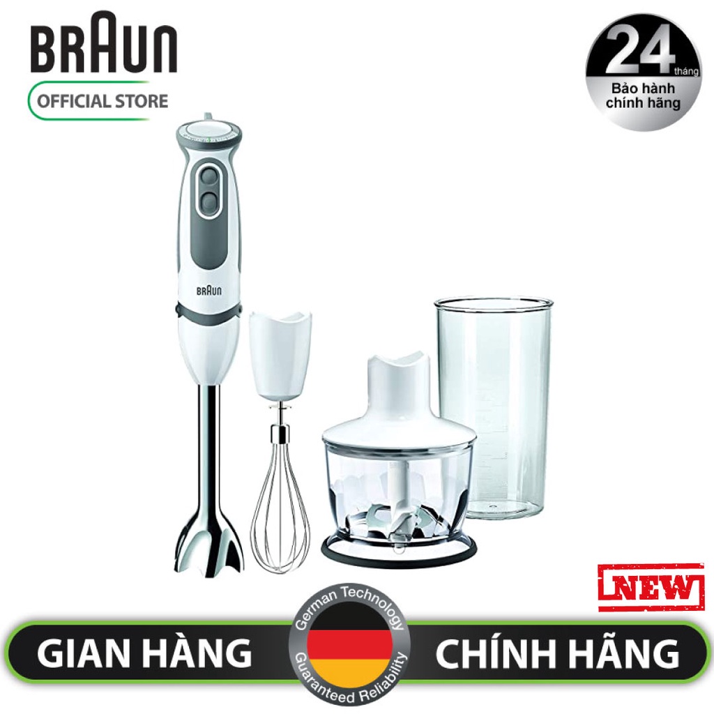 [Mã ELHA22 giảm 6% đơn 300K] Máy xay cầm tay và sục cháo Braun MQ5235