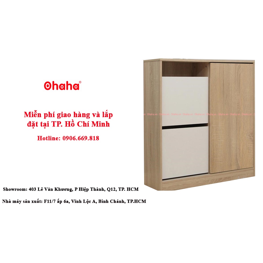 Tủ Giày Gỗ Cao Cấp Slide Ohaha - Kiểu nội thất lắp ráp