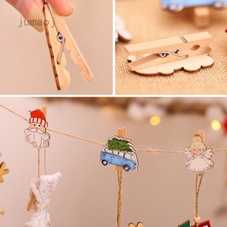 Kẹp Gỗ Treo Ảnh Hình Ông Già Noel 2020 Jumaoj
