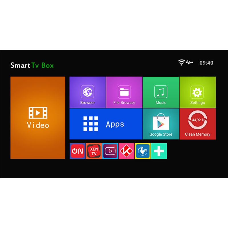 Android TV box T9 Ram 4G+32G xem truyền hình miễn phí giá sỉ