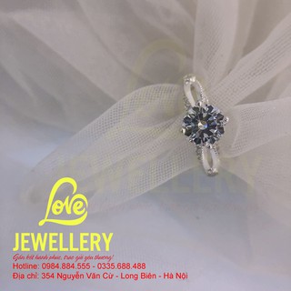 Nhẫn nữ, nhẫn cầu hôn nhẫn bạc 925 nhẫn cầu hôn cánh sen